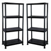 4/5 TIER PLASTIC SHELVING UNIT STORAGE RACKING SHELVES GARAGE WAREHOUSE SHED