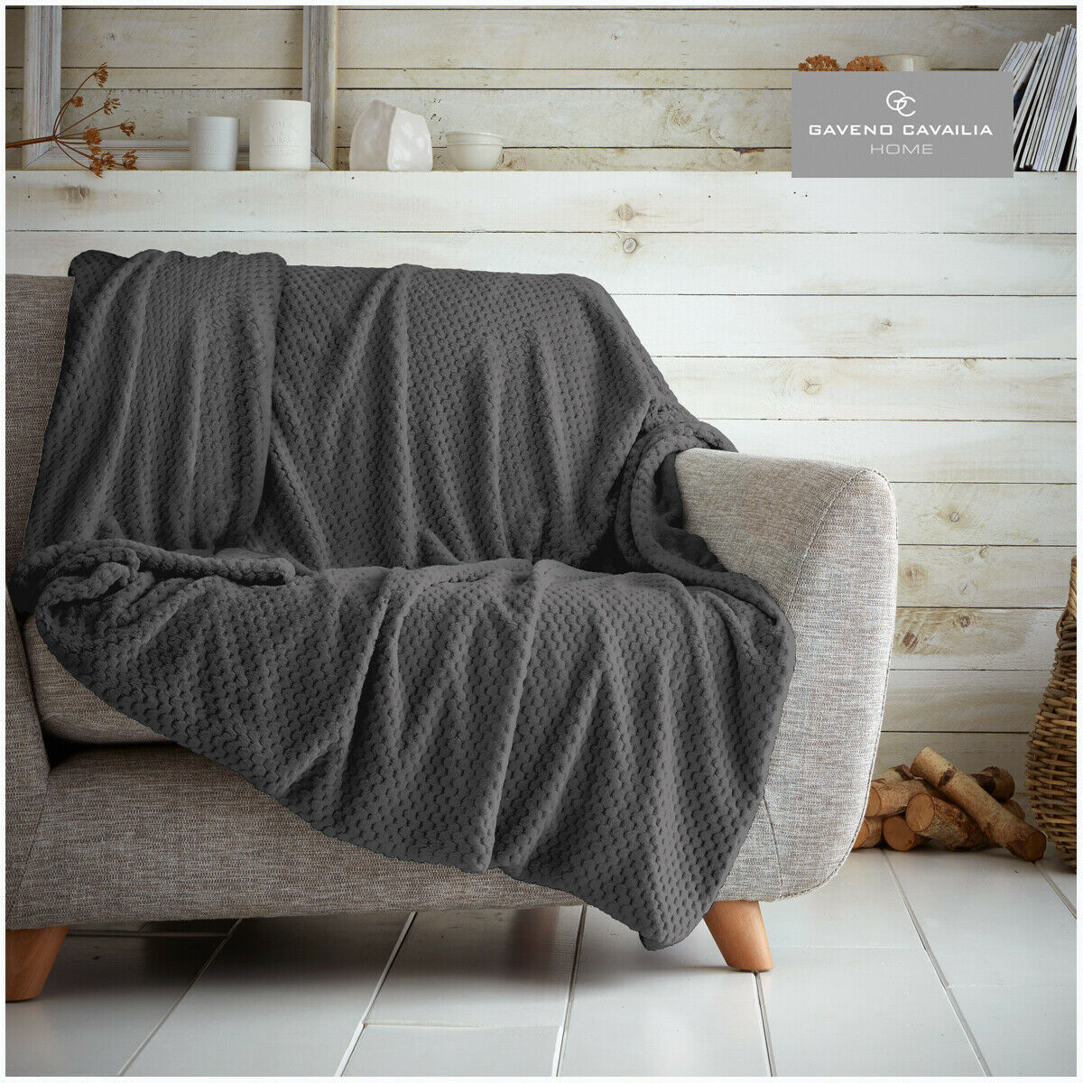 LUXURY TEDDY FLEECE POPCORN THROW OVER FOR SOFA BED BLANKET TRAVEL WARM & COSY