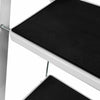 3 Step Ladder Folding Iron Stool Safe Anti-Slip Tread Mat White Black DIY