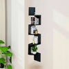 3/5 Tier Floating Wall Shelves Corner Shelf Storage Wood Display Bookcase Decor