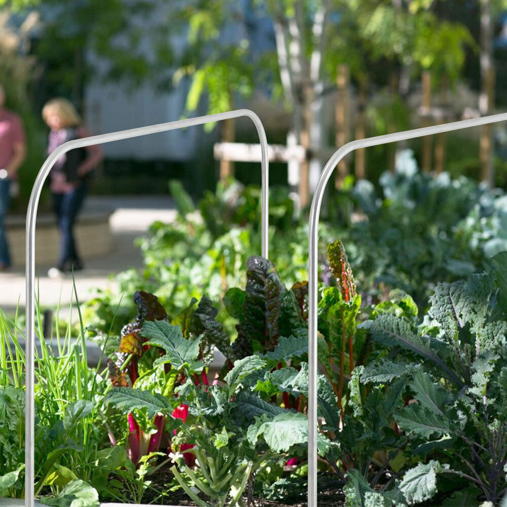 1/5/10 Greenhouse Garden Hoop Galvanized Steel Plant Grow Support Tunnel &Clips