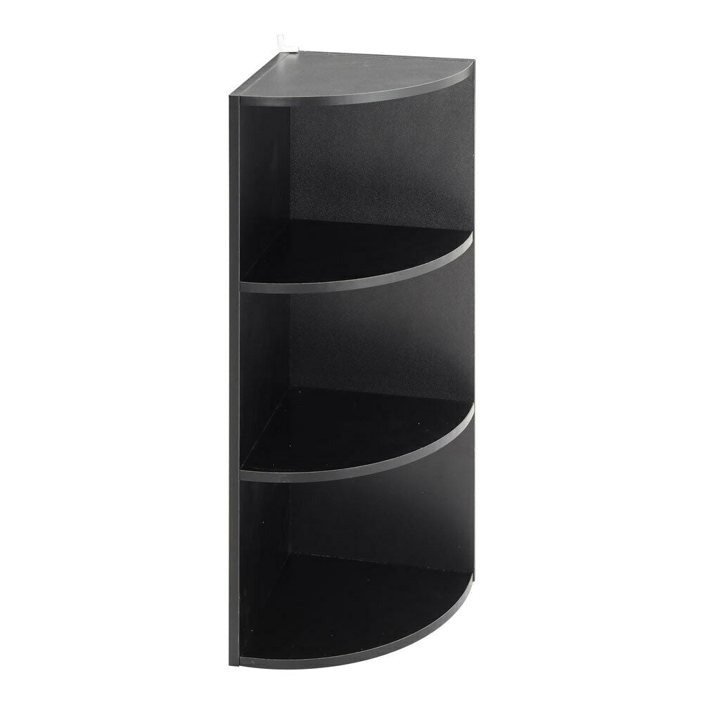 3 Tier Wooden Storage Shelf Corner Shelving Unit Free Standing Display Organizer