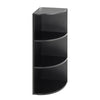 3 Tier Wooden Storage Shelf Corner Shelving Unit Free Standing Display Organizer