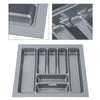 CUTLERY TRAY INSERT KITCHEN DRAWER QUALITY ABS BOX ORGANISER STORAGE GREY