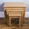 Oakridge Nest of 3 Tables Wood Set Coffee Side Lamp Living Room Units