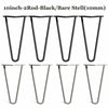 4 x Hairpin Legs / Hair Pin Legs Set for Furniture Bench Desk Table Metal Steel