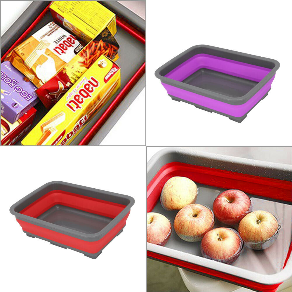 Foldable Collapsible Washing Up Bowl Dish Camping Travel Caravan Boat Kitchen