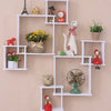 New White Floating Wall Shelves Display Storage Shelf Wall Wood Unit Rack UK