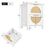 2 Drawer Wooden Bedside Tables Set of 2 Cabinet Bedroom Storage Nightstand White