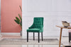 2x Velvet Dining Chairs Living Room Chairs with High Backrest Counter Chairs UK