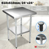 2x2FT Stainless Steel Work Bench Commercial Catering Table Kitchen WorkTop Prep