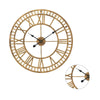 60cm Big Roman Numerals Giant Open Face Metal Large Outdoor Garden Wall Clock