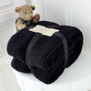 LUXURY TEDDY FLEECE POPCORN THROW OVER FOR SOFA BED BLANKET TRAVEL WARM & COSY