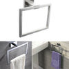Modern Bathroom Square Towel Rack Towel Ring Holder Chrome Wall Mounted