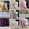 Throw over bedspread Shiny Crushed Velvet Sofa or bed Cushion Cover 8 colours