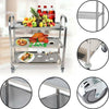 3 Tier Stainless Steel Trolley Cart Hotel Restaurant Serving Catering Train UK