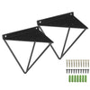 2pcs Wall Shelf Brackets Durable Metal Shelf Board Support Holder Shelving Kit