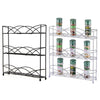 3 TIER WALL MOUNTED/FREE STANDING SPICE RACK HERB HOLDER 21 JARS KITCHEN STORAGE