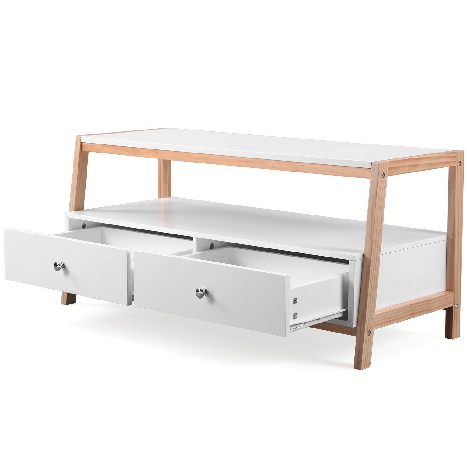 Hydraulic Lift Up Coffee Tea Table End Table with Living Room 100cm Wodden