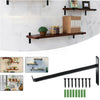2pcs Heavy Duty Wall Shelf Brackets Scaffold Industrial Rustic Handmade Steel
