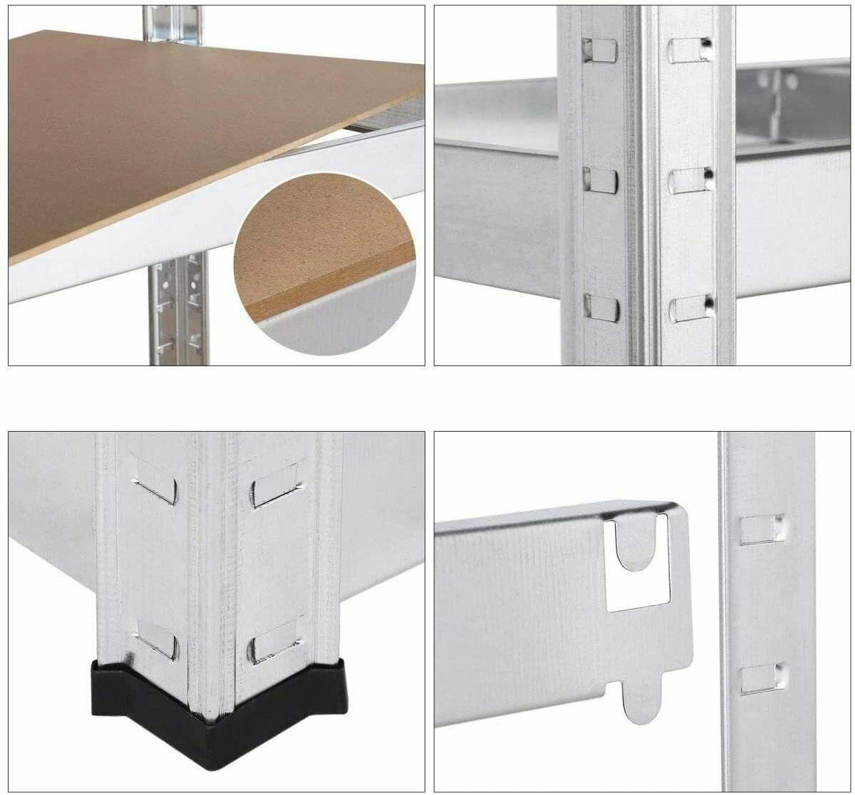 Garage Storage Shelves Racking Shed Boltless shelving Warehouse 5 shelf units