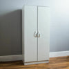 Wardrobe 2 Door Wood High Gloss Bedroom Clothes Storage Furniture