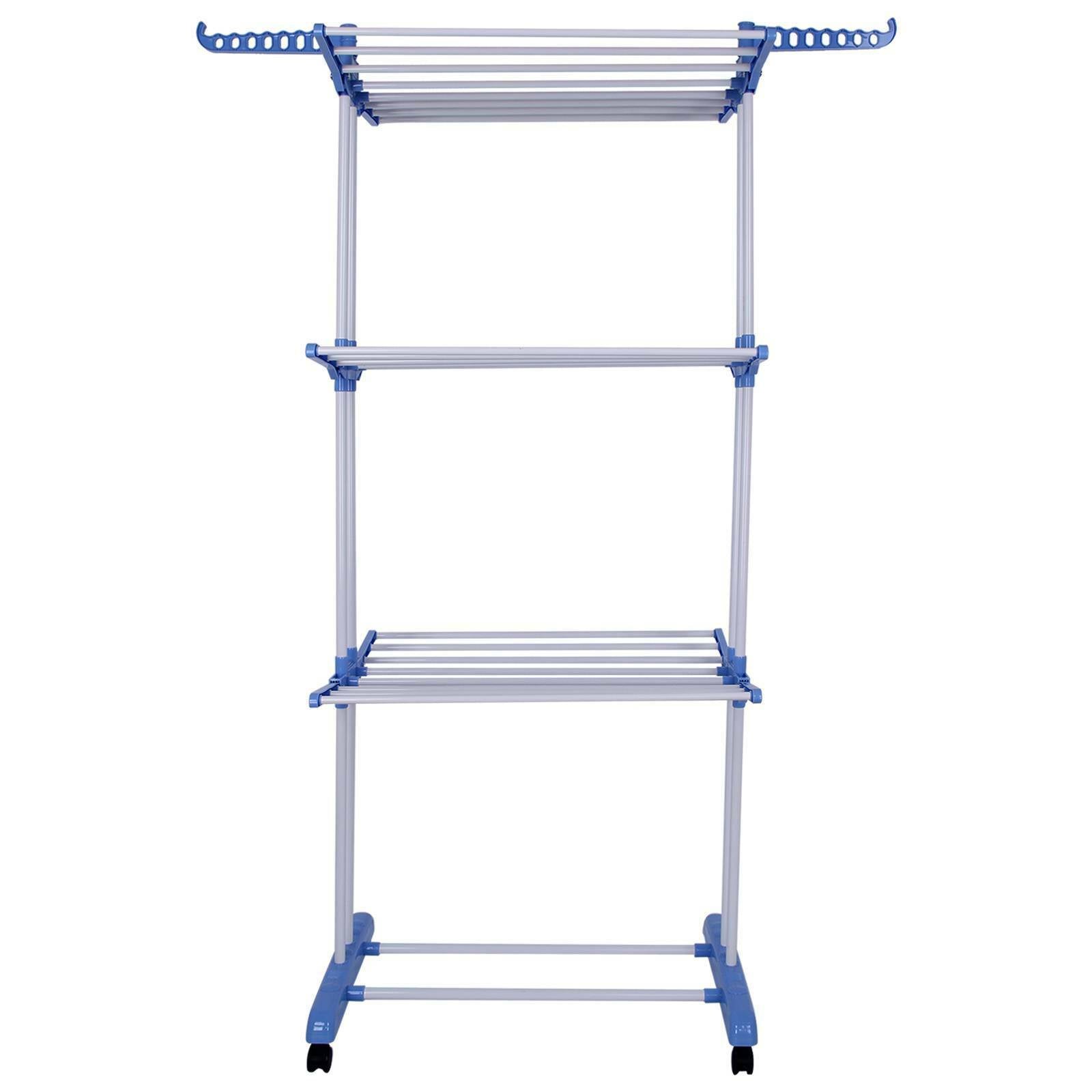 3 Tier Clothes Airer Rack Indoor Outdoor Laundry Dryer Foldable Dry Rail Hanger