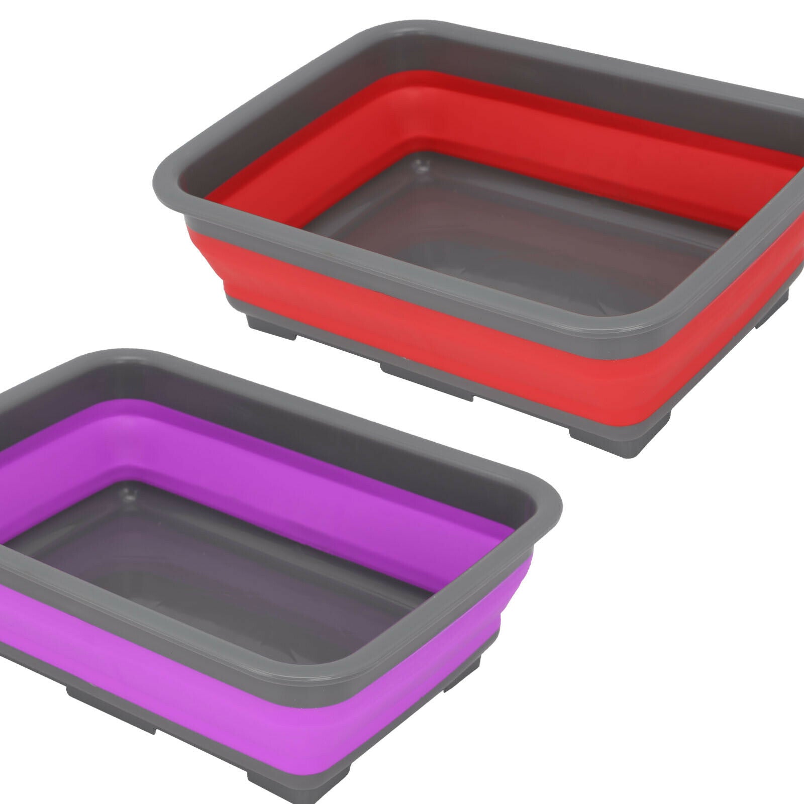 Foldable Collapsible Washing Up Bowl Dish Camping Travel Caravan Boat Kitchen