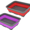 Foldable Collapsible Washing Up Bowl Dish Camping Travel Caravan Boat Kitchen