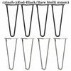 4 x Hairpin Legs / Hair Pin Legs Set for Furniture Bench Desk Table Metal Steel