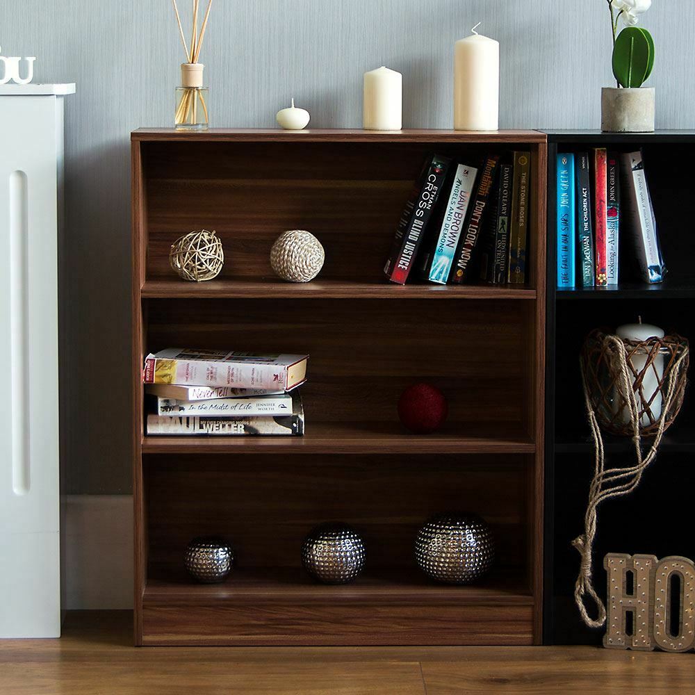 2 3 4 5 Tier Wooden Bookcase Shelving Display Storage Shelf Unit Wood Furniture