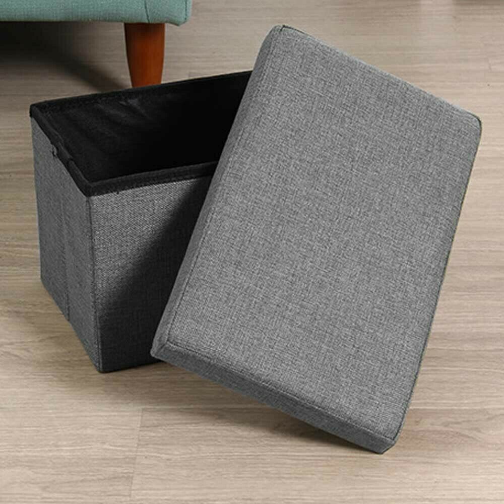 Foldable Fabric Storage Box with lid Drawer Toys/Clothes Shelving Organiser
