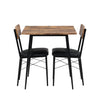 Dining Table and Chairs with PU Leather Set Kitchen Breakfast Bar Furniture HT