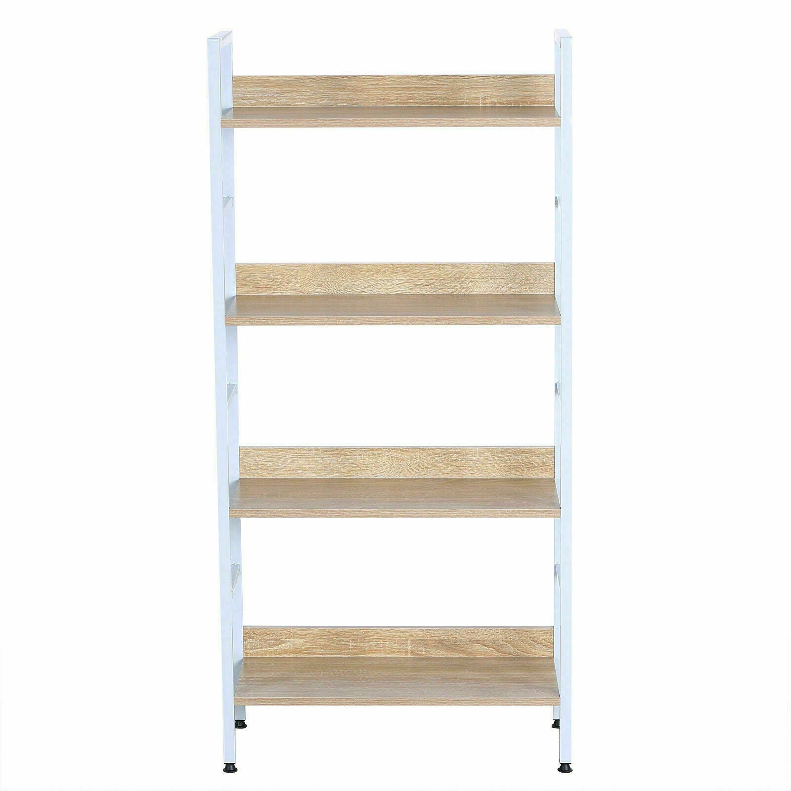 4 Tier Ladder Shelving Stand Shelf Storage Rack Plants Flower Display Metal