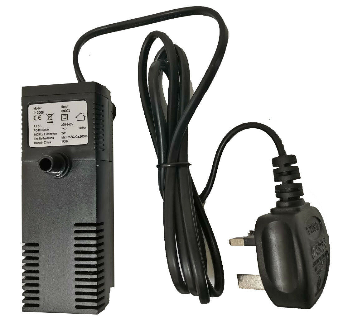 26 Litre Glass Aquarium Fish Tank Starter Kit Set Filter Pump Net Plant Stones