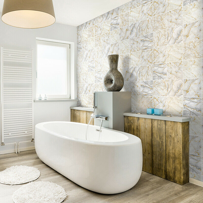 10-90X Mosaic Wall Tile Sticker Bathroom Kitchen Home Decal Decor Self Adhesive