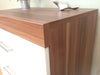 Chest of 4 Drawers in White & Walnut Bedroom Furniture Modern * BRAND NEW*
