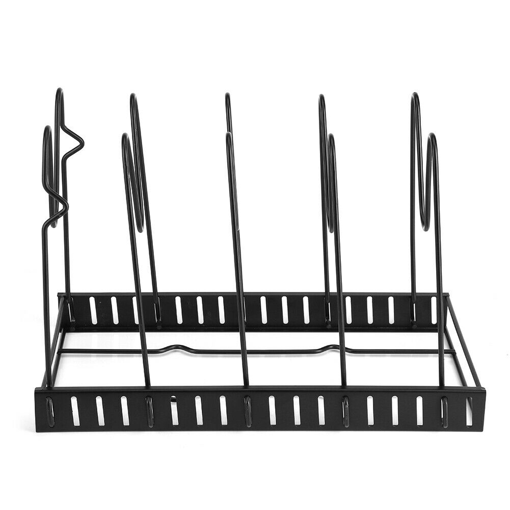 5-Tier Pot Storage Rack Pan Stand Saucepan Holder Cookware Organiser Kitchen