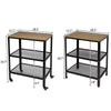 3 Tier Trolly Basket Rack Storage Kitchen Cart with Wheels Sturdy Structure UK