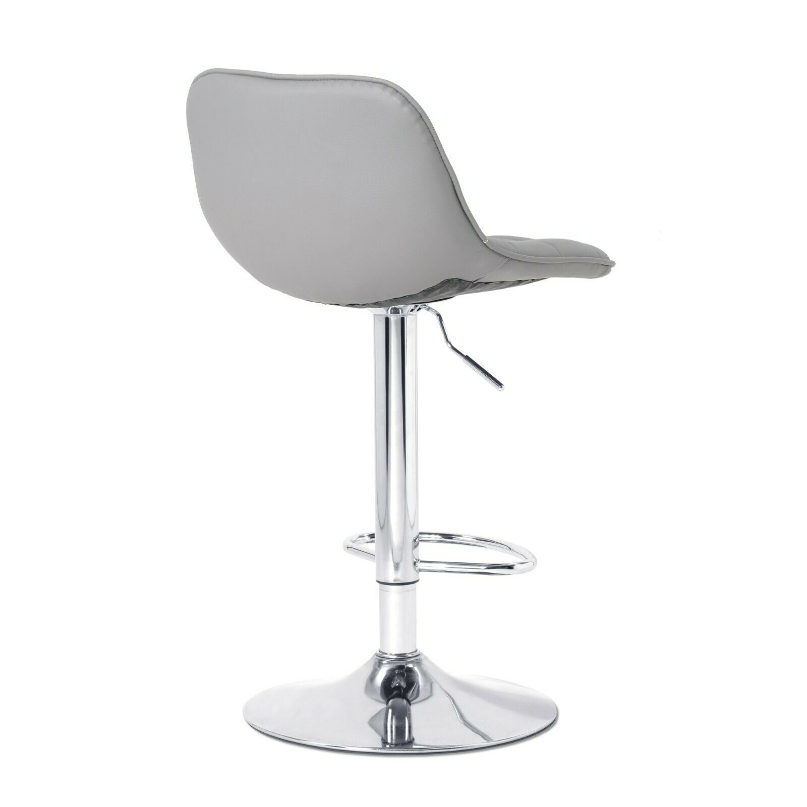 2×Bar Stools Leather / Velvet Chairs Breakfast Chair Swivel Gas Lift Adjustable