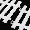 6 Plastic Wooden Effect Lawn Border Edge Garden Edging Picket Fencing Set UK