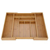 Extendable Bamboo Cutlery Tray For Kitchen Drawer Insert Space Saving Storage