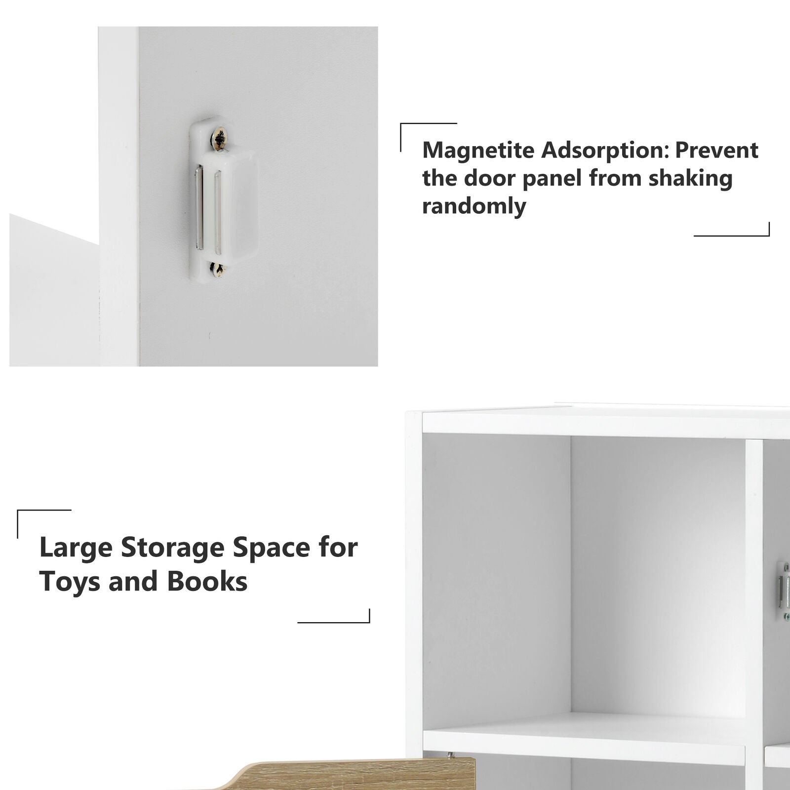 4 Tier Cube Bookcase Shelving Display Shelves Storage Unit Organiser Display