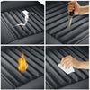 Breathable PU Leather Black Car Front Seat Cover Pad Mat for Auto Chair Cushion