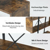 6 Tier Bookshelf Industrial Bookcase Freestanding Home Display Decorative Shelf