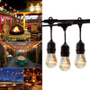 49 Ft Festoon Light Outdoor Lighting Garden String Main Heavy Duty Rustic Edison