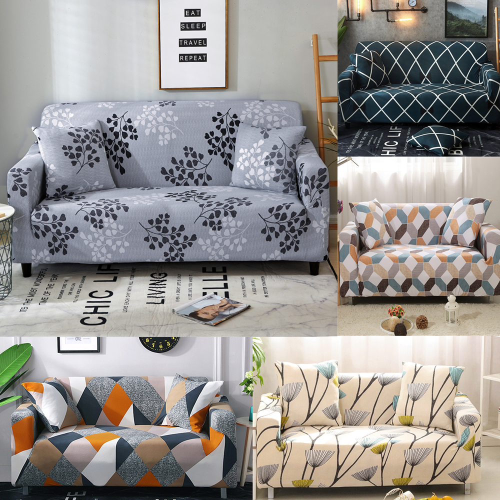 1/2/3 Seater Elastic Floral Sofa Covers Slipcover Settee Stretch Couch Protector