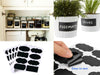 32 Blackboard Chalk Board Chalkboard Reusable Stickers Glass Jar Labels Black