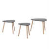 Nest of 3 Side Lamp Coffee Tables Furniture Nested Tables Living Room Tea Tables