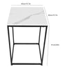 Square Coffee Table Sofa Side End Night Stand Living Room Furniture Wood Metal